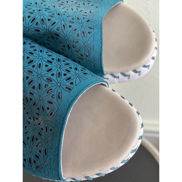 Ilse Jacobsen Womens Tulip Flats Size 41 US 10.5  Blue Slip-On Comfort Shoes - Picture 11 of 11